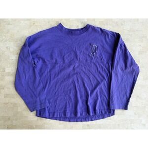 Disney Parks Disneyland Resort Spirit Jersey Purple Puff Glitter YXL Spellout